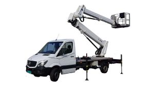 Truck-mounted aerial platforms