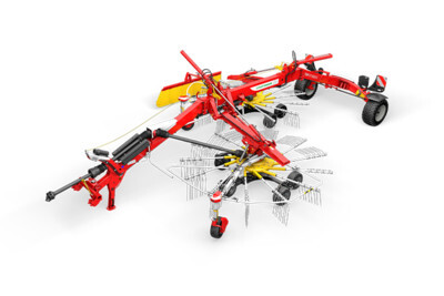 Pöttinger Top double rotors chariot transport
