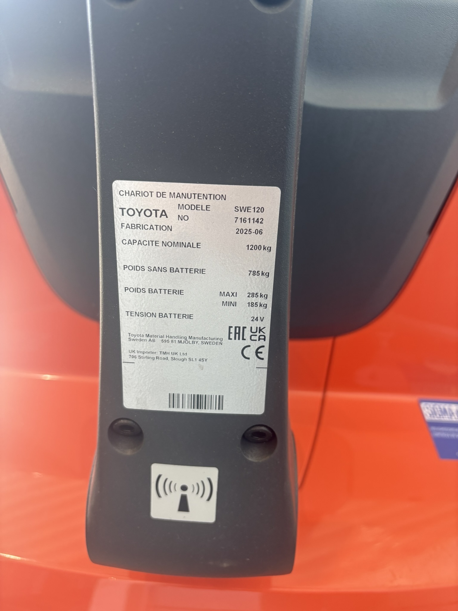 Toyota SWE120 14270 2